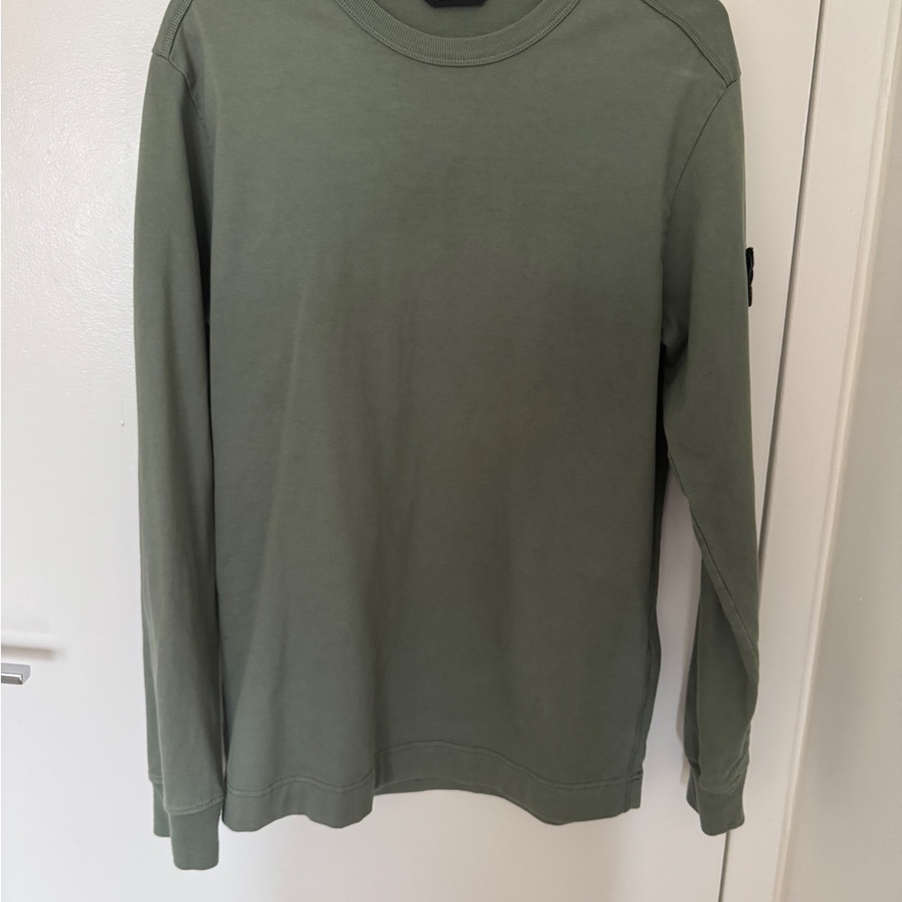 Stone Island Olive Green Crewneck